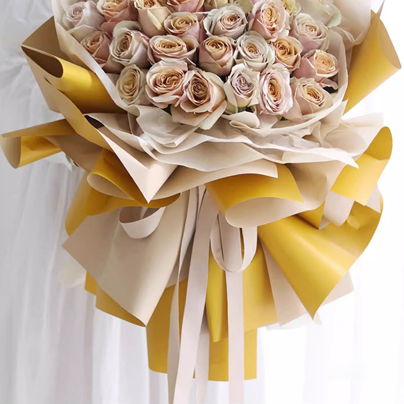 MYHC-01 Doble-Sided At Doble-Color Ouya Paper Pearlescent Film Flower Wrapping Paper