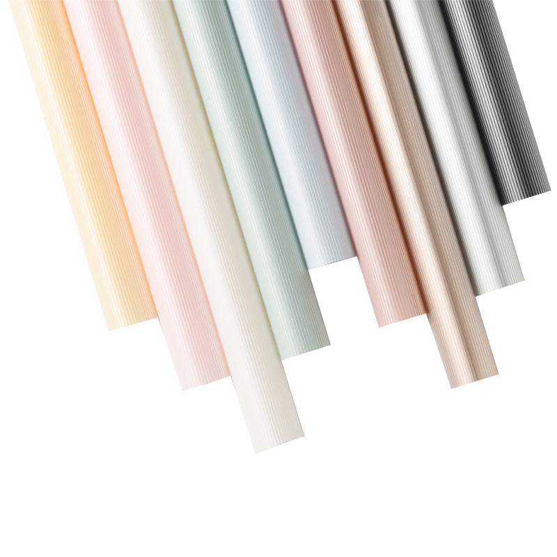 MYHC-04 Haze Line Solid Color Vertical Pattern na Flower Packaging Film