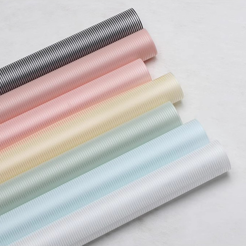 MYHC-04 Haze Line Solid Color Vertical Pattern na Flower Packaging Film