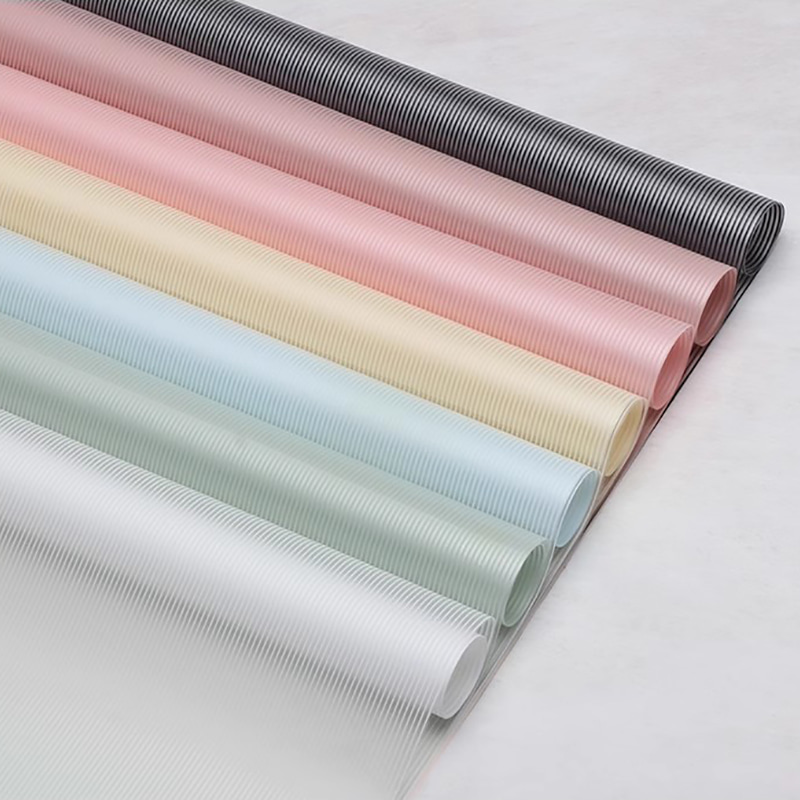 MYHC-04 Haze Line Solid Color Vertical Pattern na Flower Packaging Film