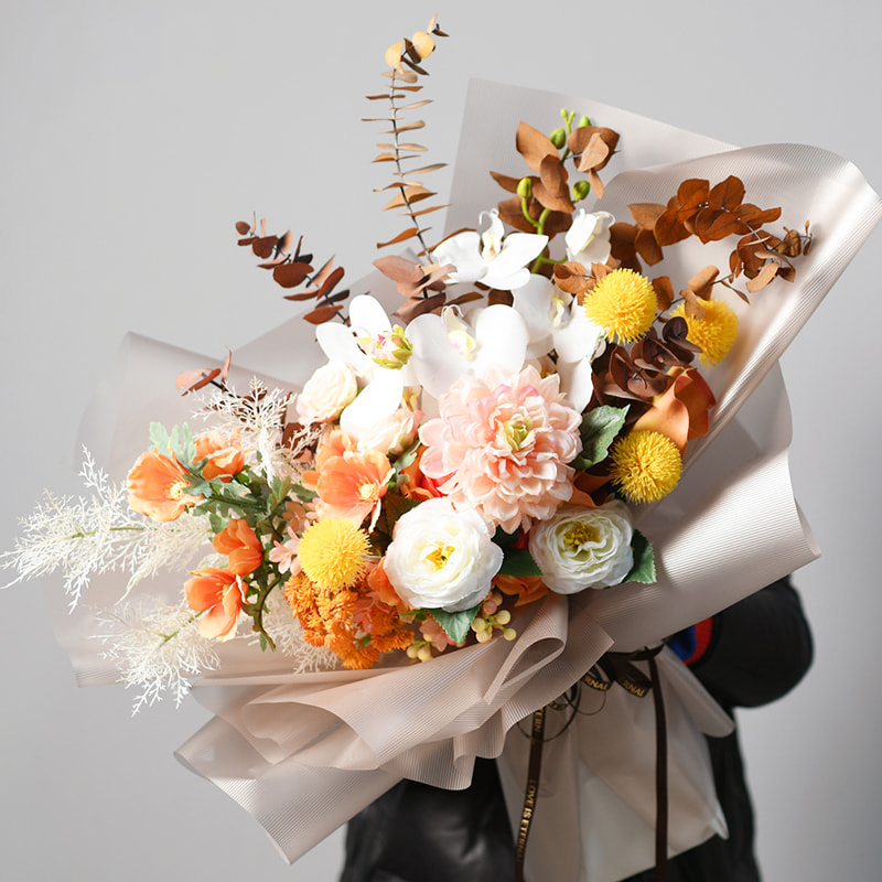 MYHC-04 Haze Line Solid Color Vertical Pattern na Flower Packaging Film