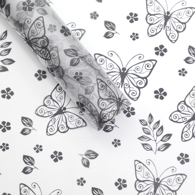 MYHC-07 Magagandang Butterfly Lines, Transparent Flower Packaging Film
