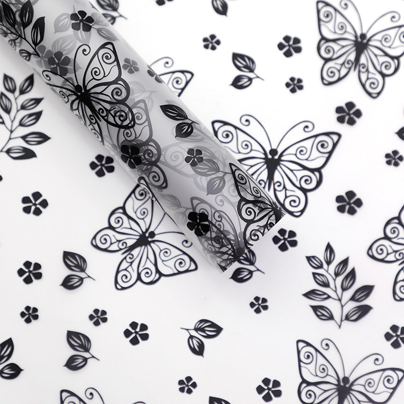 MYHC-07 Magagandang Butterfly Lines, Transparent Flower Packaging Film