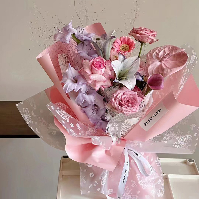 MYHC-07 Magagandang Butterfly Lines, Transparent Flower Packaging Film