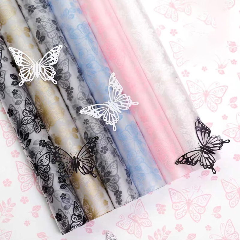 MYHC-07 Magagandang Butterfly Lines, Transparent Flower Packaging Film