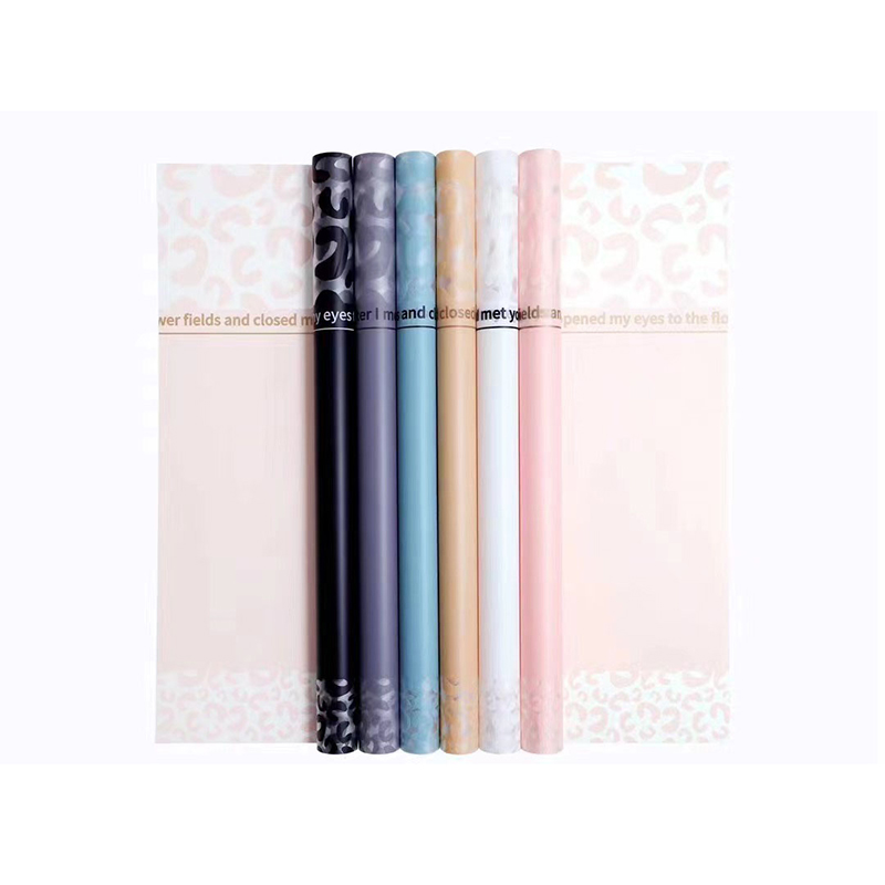 MYHC-08 Leopard Print Edges Massage Film Plastic Flower Packaging Film
