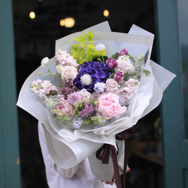 MYHC-09 Puffy Skirt 57×57cm (±2cm) Solid Color Flower Packaging Film