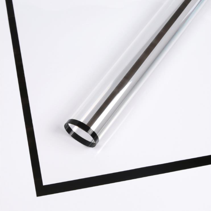 MYHC-15 Transparent Monochrome Edge Plastic Flower Wrapping Paper