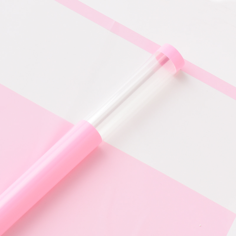 MYHC-16 Transparent Border OPP Plastic Flower Wrapping Paper