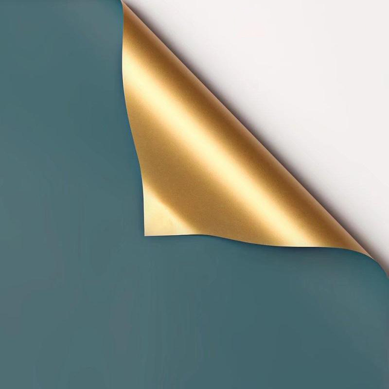 MYHC-17 Single-Sided Flash Gold, Double-Sided Double-Color, Pearlescent Film Flower Wrapping Paper