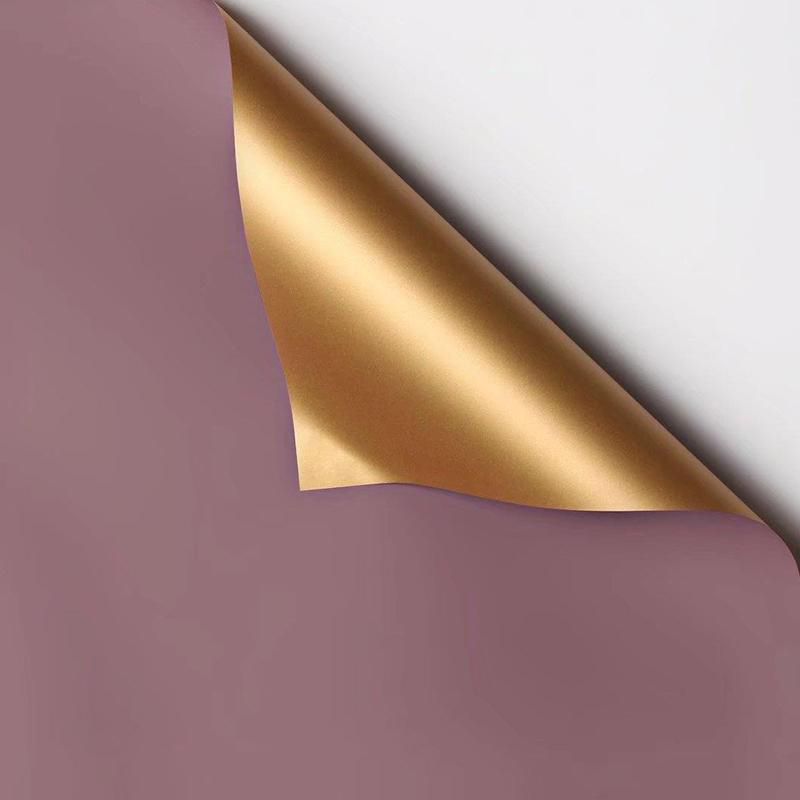 MYHC-17 Single-Sided Flash Gold, Double-Sided Double-Color, Pearlescent Film Flower Wrapping Paper