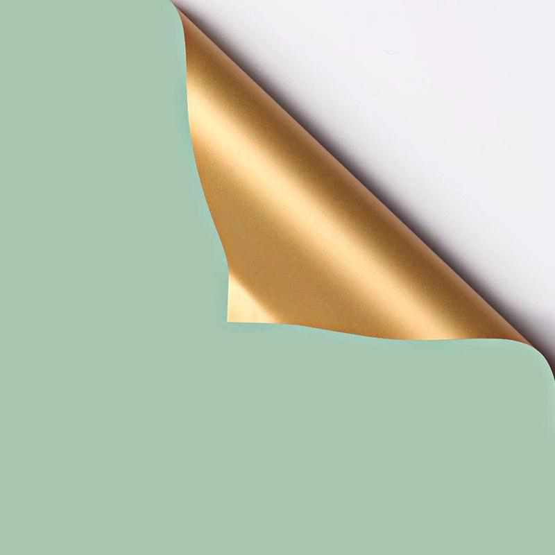 MYHC-17 Single-Sided Flash Gold, Double-Sided Double-Color, Pearlescent Film Flower Wrapping Paper