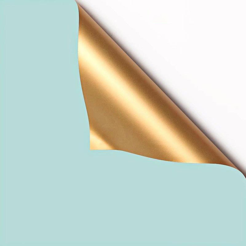MYHC-17 Single-Sided Flash Gold, Double-Sided Double-Color, Pearlescent Film Flower Wrapping Paper