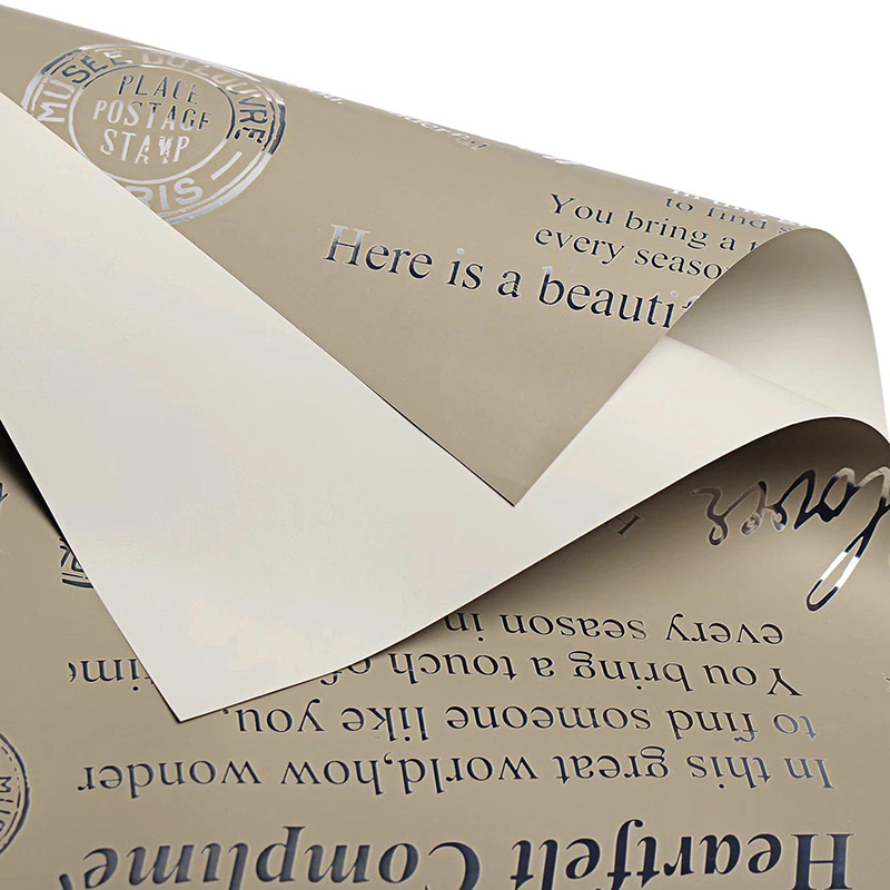 MYHC-19 Single-Sided Pattern Aluminum-Plated Cowhide Flower Packaging Film