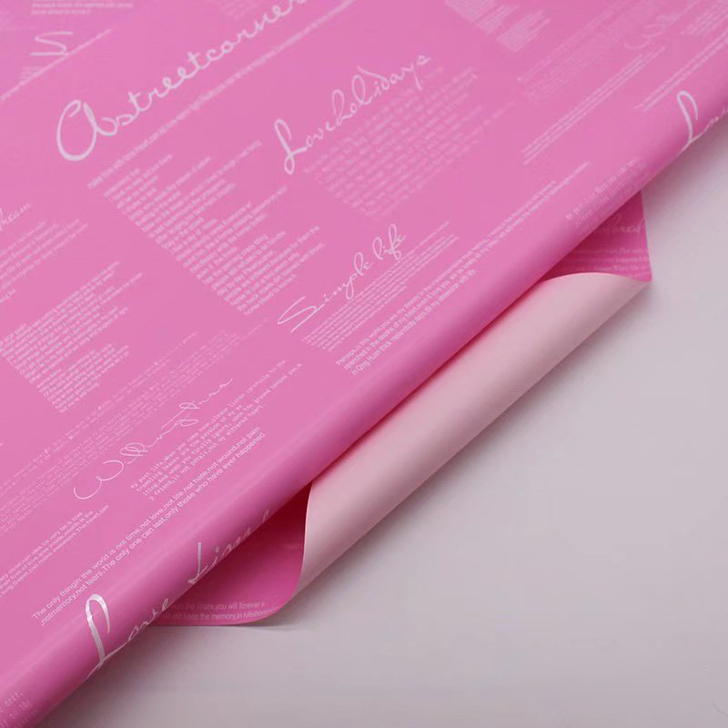 MYHC-20 English Dekorasyon Ouya Paper Pearl Film Flower Wrapping Paper