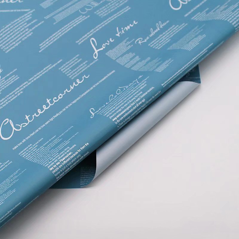 MYHC-20 English Dekorasyon Ouya Paper Pearl Film Flower Wrapping Paper