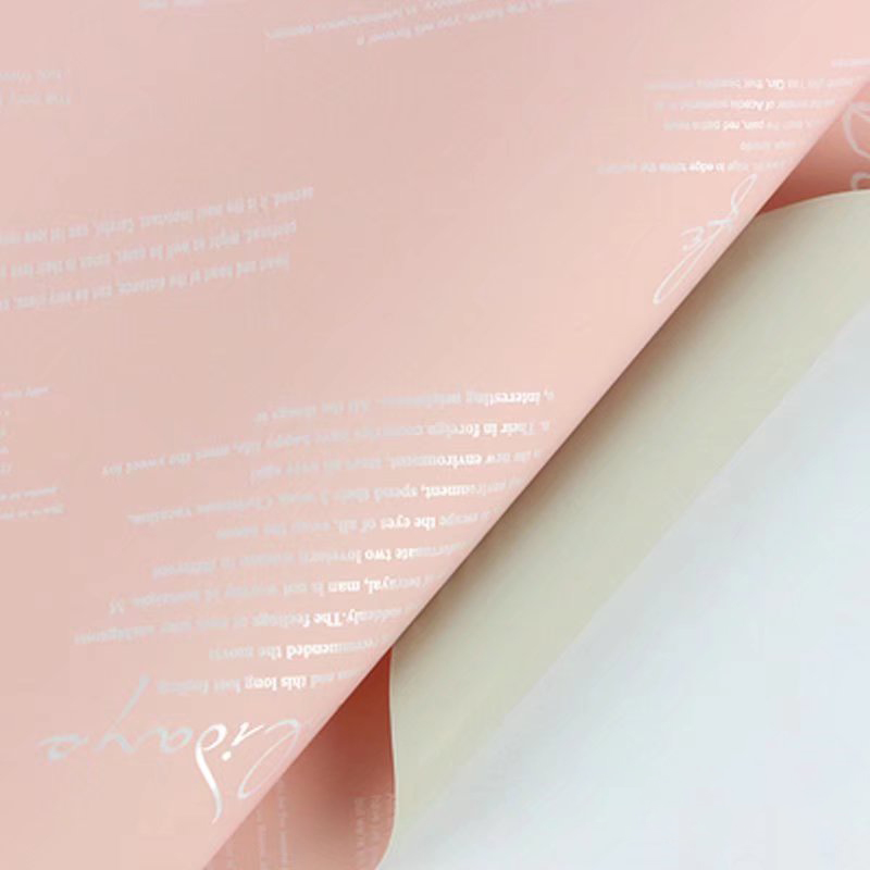 MYHC-20 English Dekorasyon Ouya Paper Pearl Film Flower Wrapping Paper