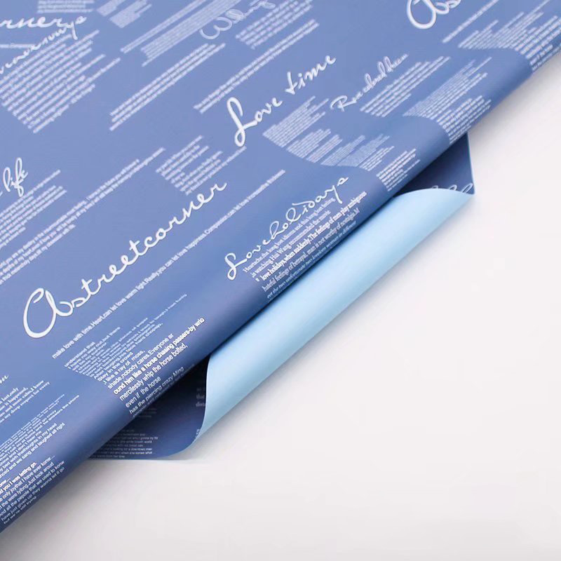 MYHC-20 English Dekorasyon Ouya Paper Pearl Film Flower Wrapping Paper