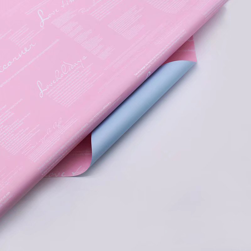 MYHC-20 English Dekorasyon Ouya Paper Pearl Film Flower Wrapping Paper