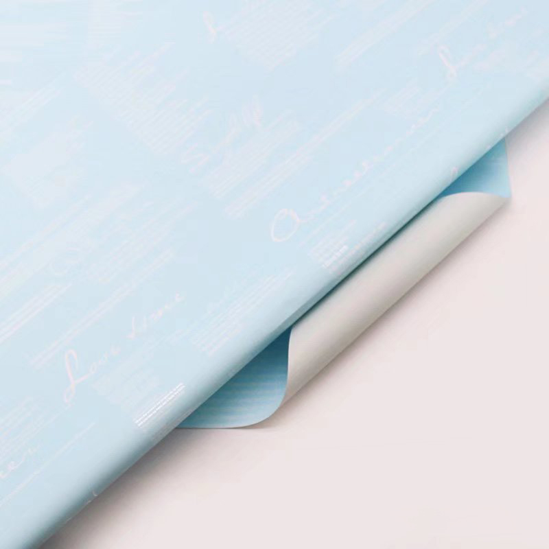 MYHC-20 English Dekorasyon Ouya Paper Pearl Film Flower Wrapping Paper