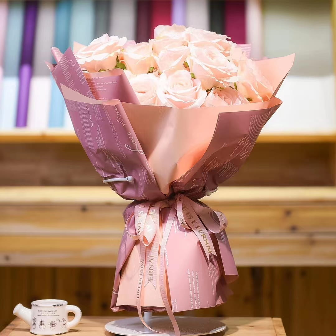MYHC-20 English Dekorasyon Ouya Paper Pearl Film Flower Wrapping Paper