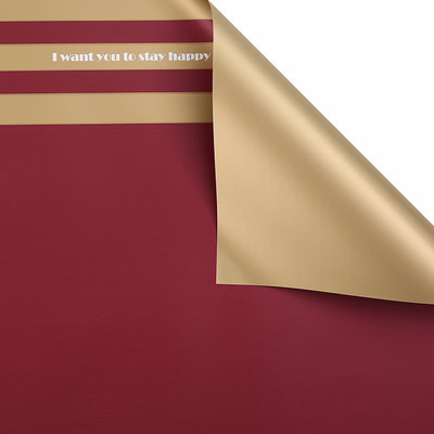 MYHC-22 57×57cm (±2cm) Single-Sided Edge Pahalang na Pearlescent Film na Papel na Pambalot ng Bulaklak