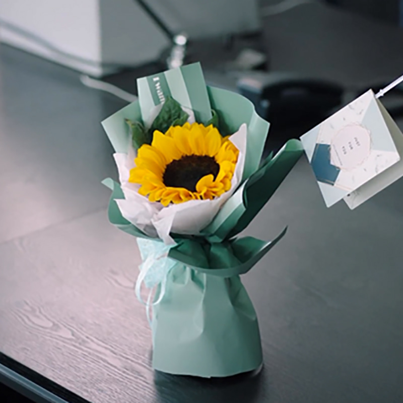 MYHC-22 57×57cm (±2cm) Single-Sided Edge Pahalang na Pearlescent Film na Papel na Pambalot ng Bulaklak