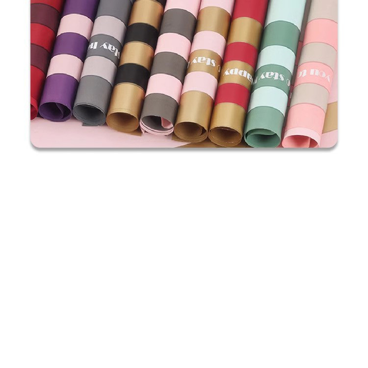 MYHC-22 57×57cm (±2cm) Single-Sided Edge Pahalang na Pearlescent Film na Papel na Pambalot ng Bulaklak