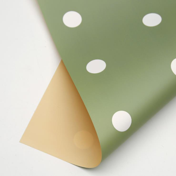 MYHC-24 Single-Sided Polka Dot Cotton Flower Wrapping Paper