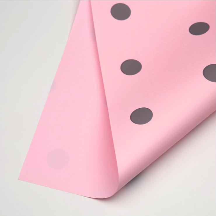 MYHC-24 Single-Sided Polka Dot Cotton Flower Wrapping Paper