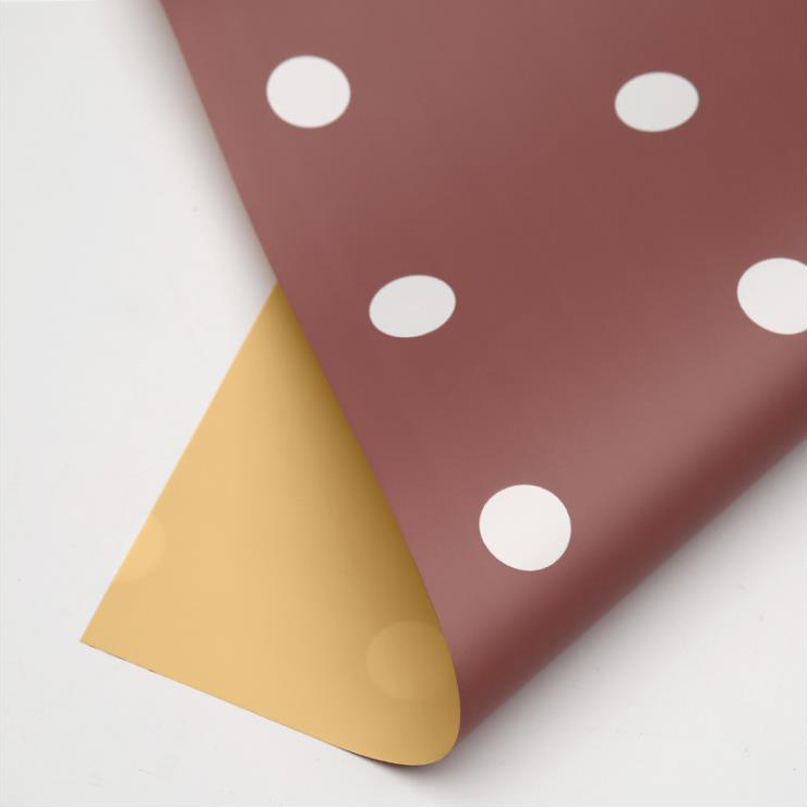 MYHC-24 Single-Sided Polka Dot Cotton Flower Wrapping Paper