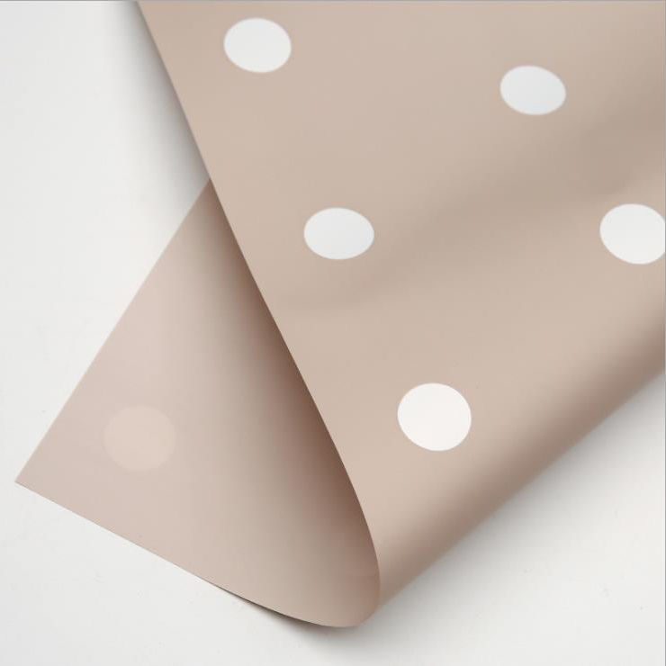 MYHC-24 Single-Sided Polka Dot Cotton Flower Wrapping Paper