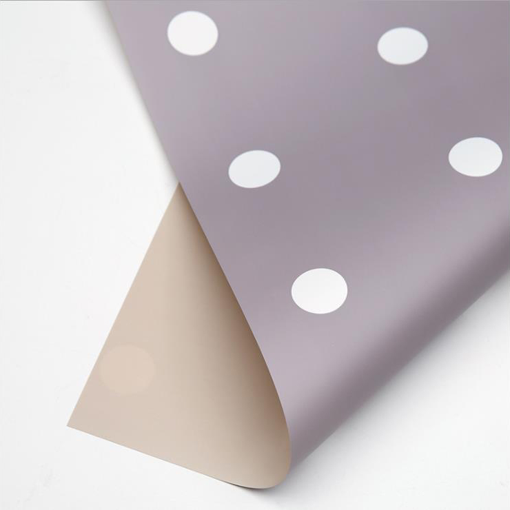MYHC-24 Single-Sided Polka Dot Cotton Flower Wrapping Paper