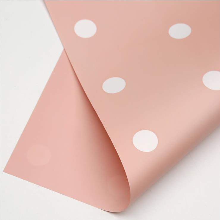 MYHC-24 Single-Sided Polka Dot Cotton Flower Wrapping Paper