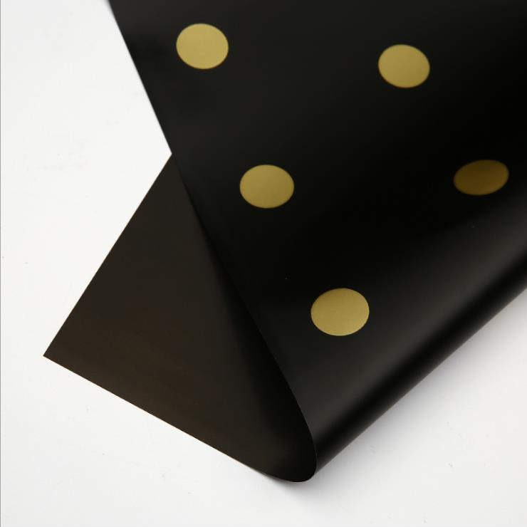 MYHC-24 Single-Sided Polka Dot Cotton Flower Wrapping Paper