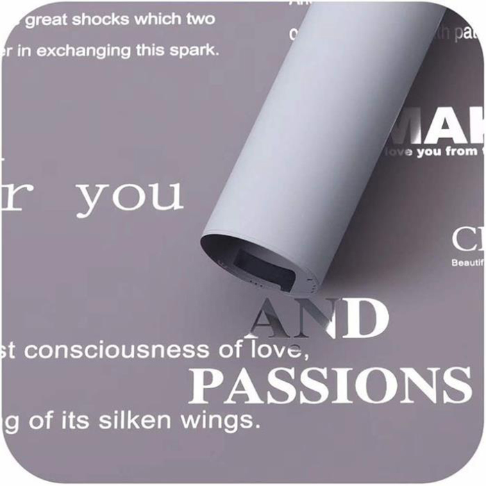 MYHC-25 Single-Side Reflective English Printing, Pearlescent Film, Cowhide Flower Packaging Film