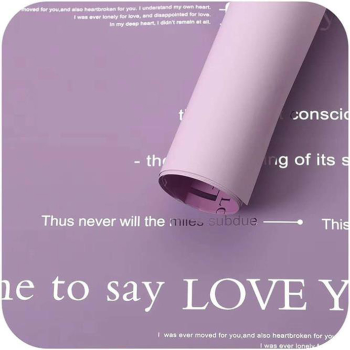 MYHC-25 Single-Side Reflective English Printing, Pearlescent Film, Cowhide Flower Packaging Film