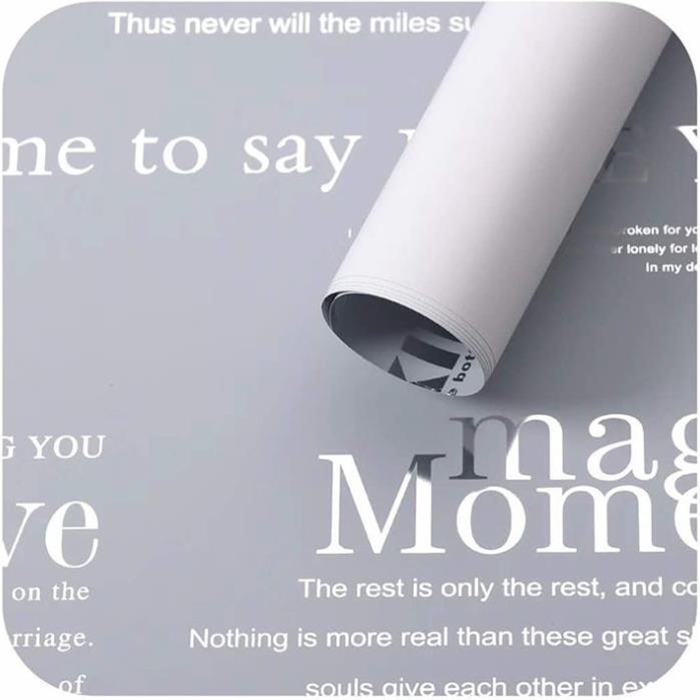 MYHC-25 Single-Side Reflective English Printing, Pearlescent Film, Cowhide Flower Packaging Film