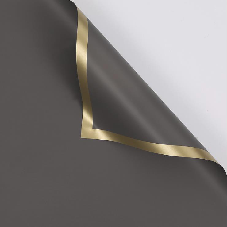 MYHC-27 Gold Edge Solid Pearlescent Film na Pambalot ng Bulaklak