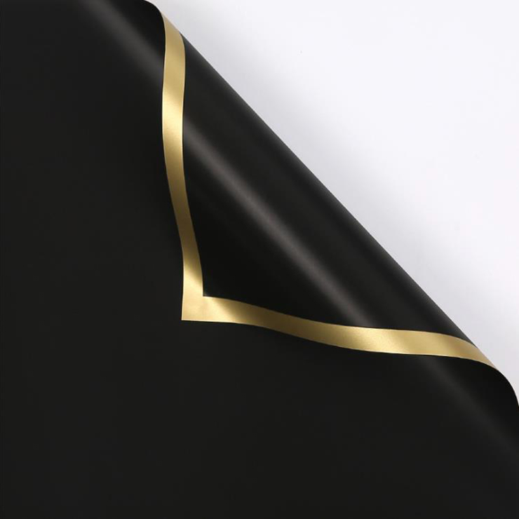 MYHC-27 Gold Edge Solid Pearlescent Film na Pambalot ng Bulaklak