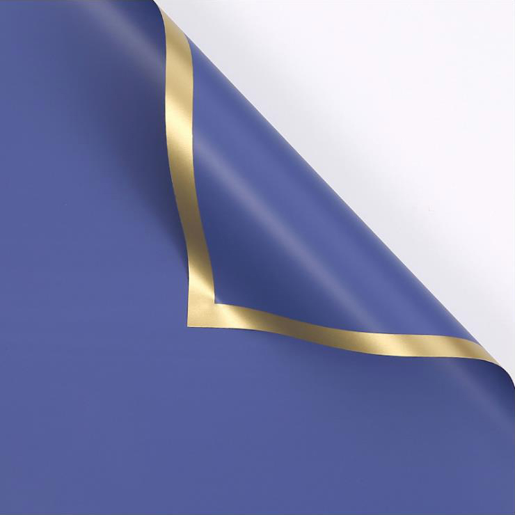 MYHC-27 Gold Edge Solid Pearlescent Film na Pambalot ng Bulaklak