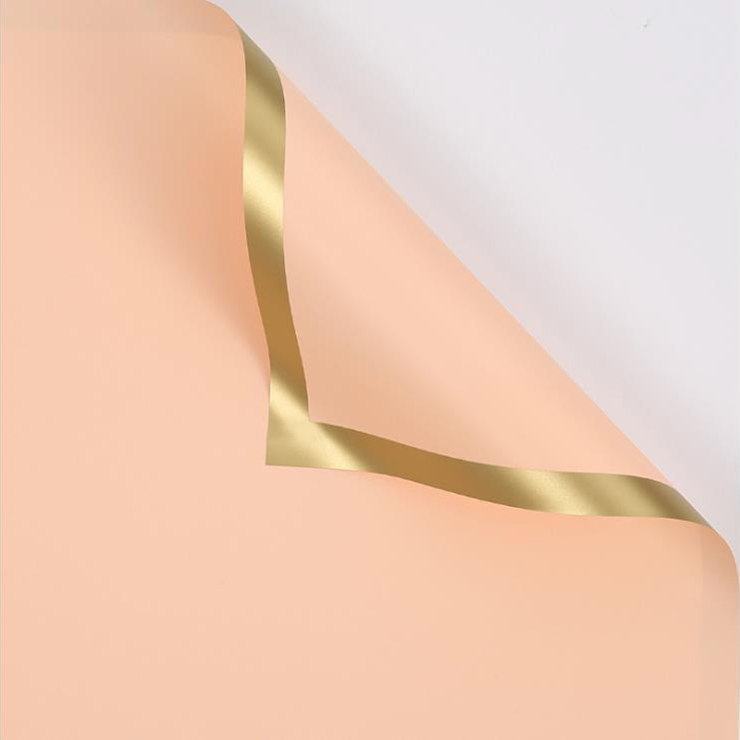 MYHC-27 Gold Edge Solid Pearlescent Film na Pambalot ng Bulaklak