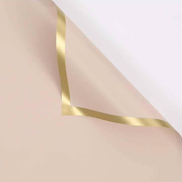 MYHC-27 Gold Edge Solid Pearlescent Film na Pambalot ng Bulaklak
