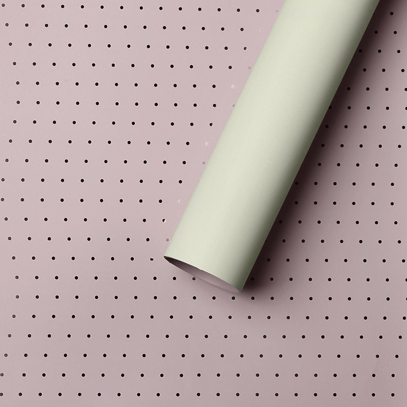 MYHC-34 Dot Decor Double-Sided Two-Color Aluminum-Plated Cotton Flower Packaging Film