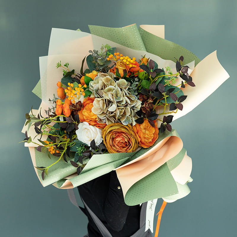 MYHC-34 Dot Decor Double-Sided Two-Color Aluminum-Plated Cotton Flower Packaging Film