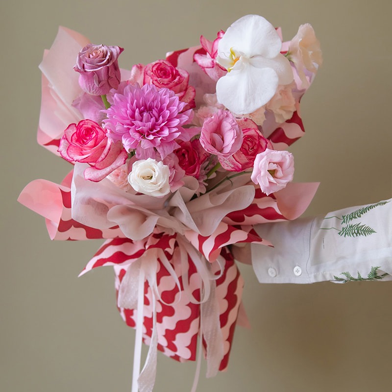MYHC-35 BOPP Wavy Pattern Waterproof Flower Wrapping Paper