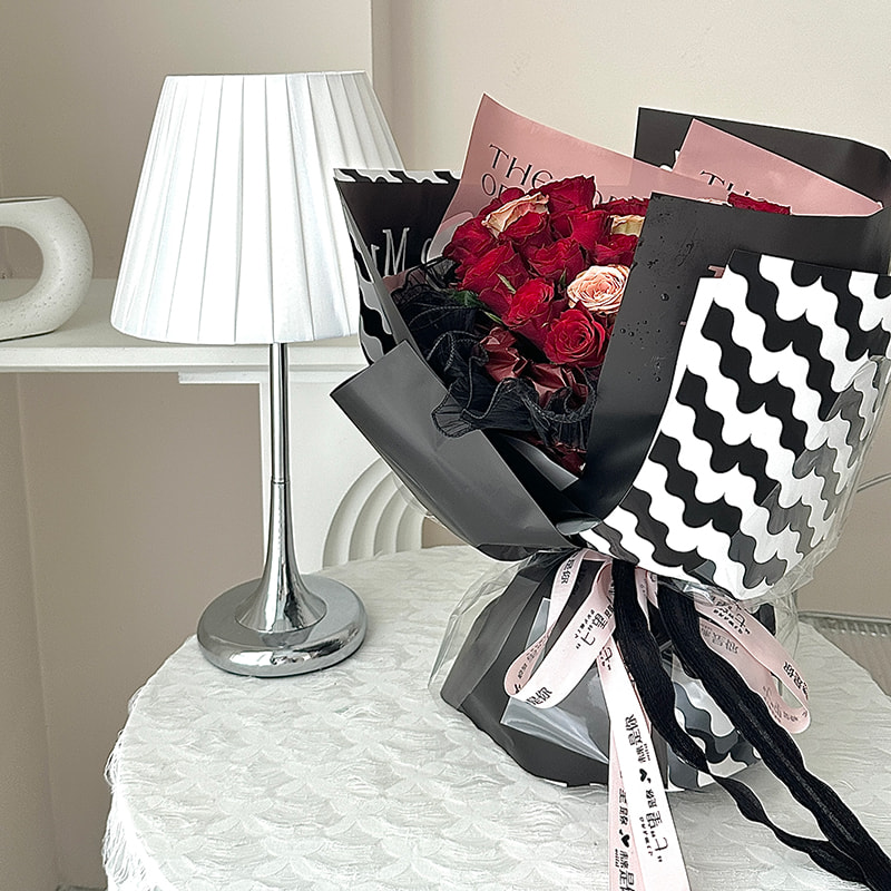 MYHC-35 BOPP Wavy Pattern Waterproof Flower Wrapping Paper
