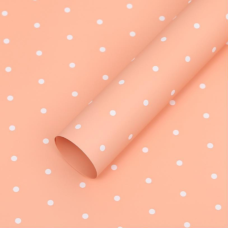 MYHC-37 Monochrome Dot Cotton Flower Wrapping Paper
