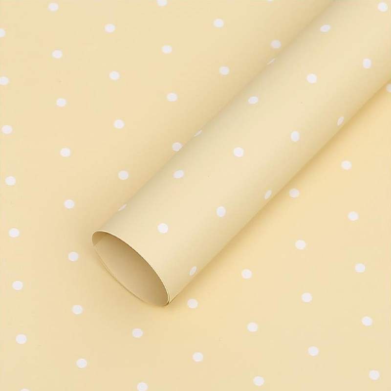 MYHC-37 Monochrome Dot Cotton Flower Wrapping Paper