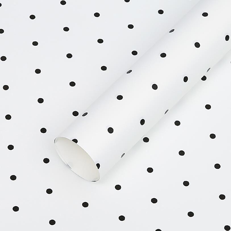 MYHC-37 Monochrome Dot Cotton Flower Wrapping Paper